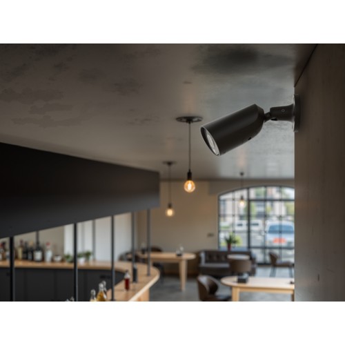 AJAX BulletCam HL (5 Mp/4 mm) - Caméra de surveillance IP filaire avec IA, angle de vue de 110°, éclairage hybride, TrueWDR, mic