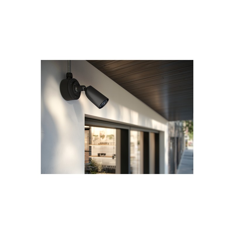 AJAX BulletCam HL (8 Mp/2,8 mm) - Caméra de surveillance IP filaire avec IA, angle de vue de 110°, éclairage hybride, TrueWDR, m