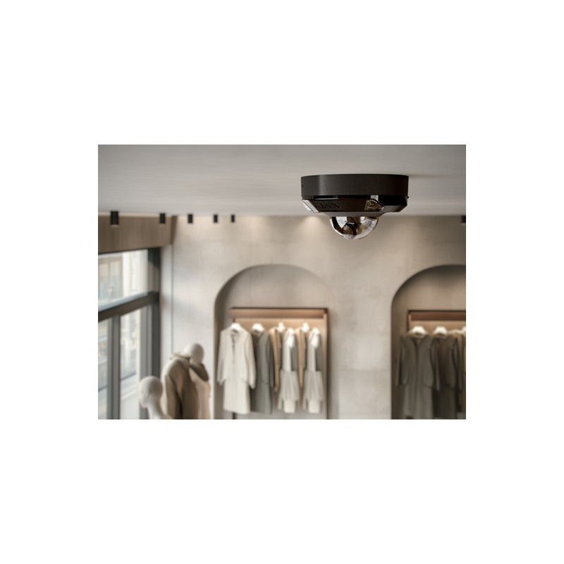 AJAX DomeCam Mini HL (5 Mp/2.8 mm) - Kabelgebundene IP-Überwachungskamera mit KI, 110° Blickwinkel, hybrider Beleuchtung, TrueWD