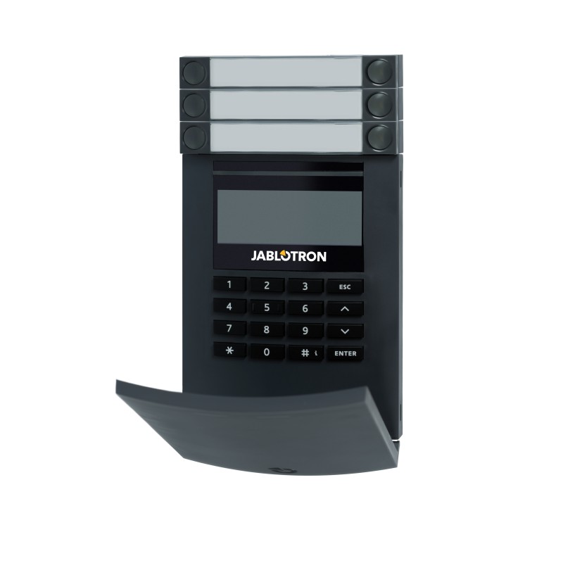 Module d'accès sans fil avec clavier, affi cheur LCD et RFID - anthracite