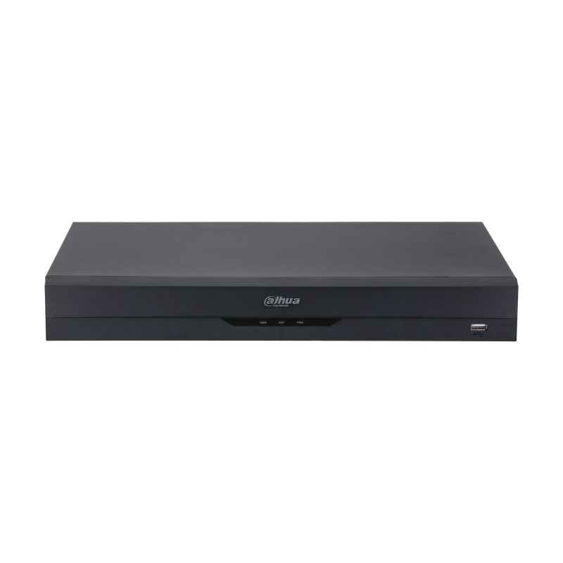 16 Kanäle Penta-brid 4K-N/5MP 1U 2HDDs WizSense Digitaler Videorekorder Schwarz