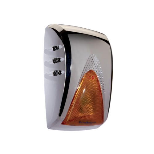 Sirène de bus - pour l'extérieur - couvercle en aluminium chromé