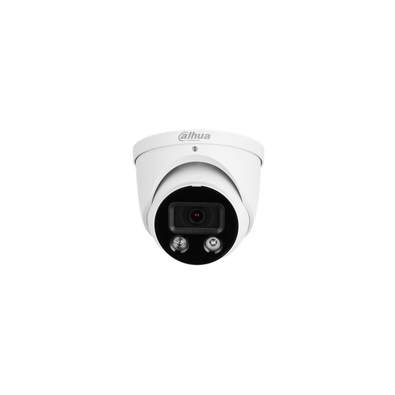 8 MP Smart Dual Illumination Aktive Abschreckung Festbrennweite Eyeball WizSense Netzwerkkamera Weiss