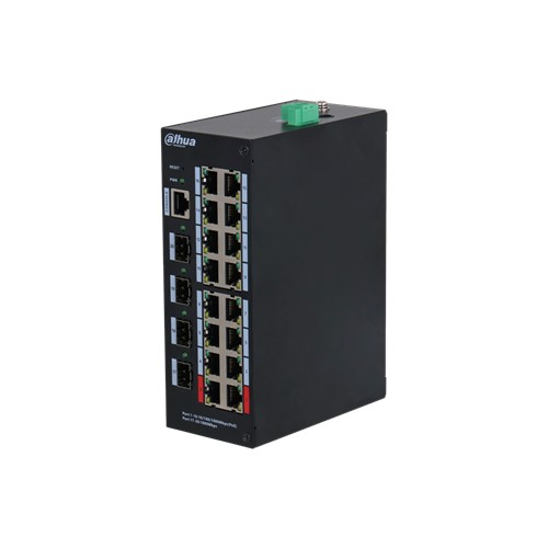 20-Port-Gigabit-Switch mit 16 PoE-Ports