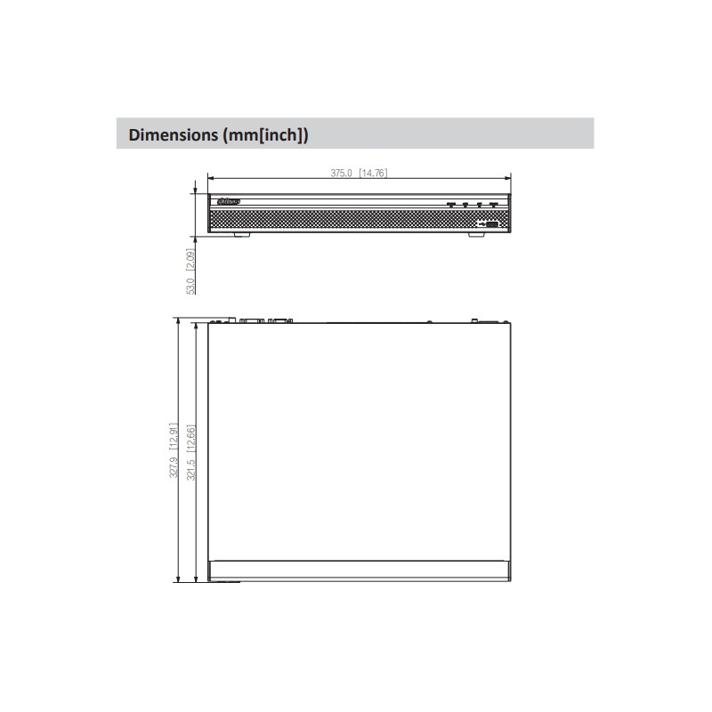 Enregistreur vidéo réseau 16 canaux 1U avec 2 disques durs et 16 ports PoE