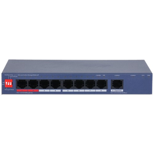 9-Port Cloud Managed Desktop Switch mit 8-Port PoE