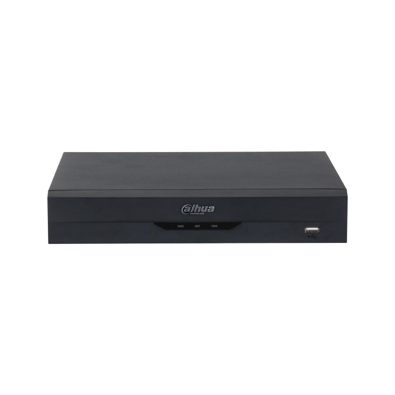 8CH Kompakt 1U 1HDD WizSense Netzwerk-Videorekorder Schwarz