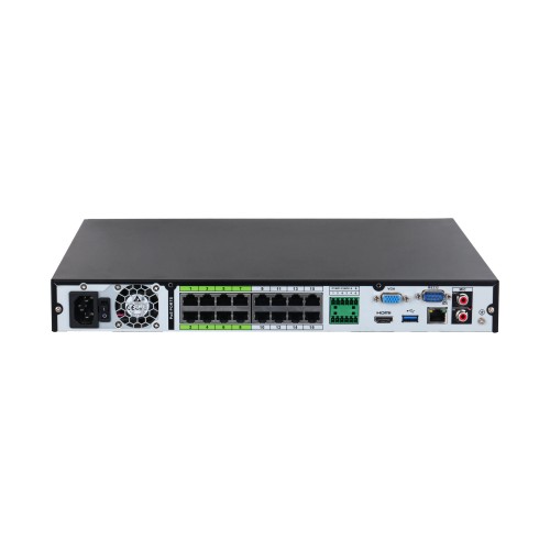 32 Kanäle 1U 16PoE 2HDDs WizSense Netzwerk-Videorekorder Schwarz