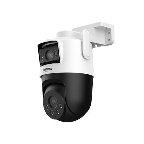 Caméra Wi-Fi extérieure 5+5 MP avec deux objectifs, fonction panoramique et inclinaison Blanc