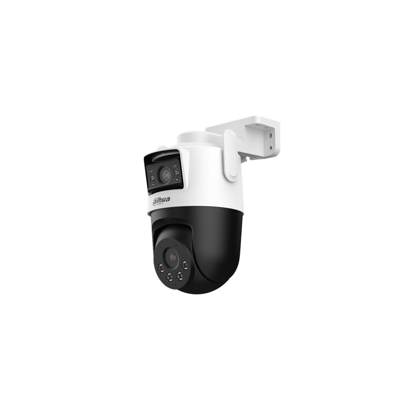 Caméra Wi-Fi extérieure 5+5 MP avec deux objectifs, fonction panoramique et inclinaison Blanc