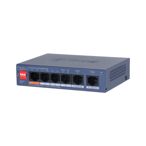 Commutateur de bureau à 6 ports géré dans le cloud avec PoE à 4 ports