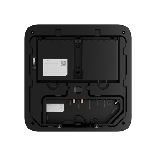 AJAX Superior Hub G3 Jeweller - Kabellose Hub-Zentrale mit Fotoverifizierung Schwarz