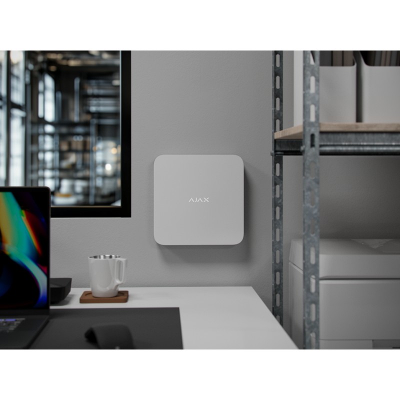 AJAX Superior Hub G3 Jeweller - Kabellose Hub-Zentrale mit Fotoverifizierung Weiss