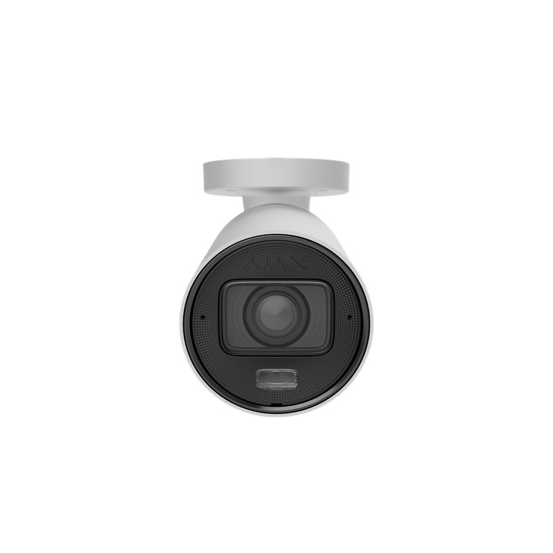 AJAX BulletCam HLVF (8 Mp) - Kabelgebundene IP-Überwachungskamera mit KI, mit motorisiertem, varifokalem 2,8-12-mm-Objektiv, hyb
