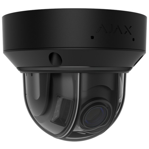 AJAX DomeCam HLVF (5 Mp) -Kabelgebundene IP-Überwachungskamera mit KI, mit motorisiertem, varifokalem 2,8-12-mm-Objektiv, hybrid