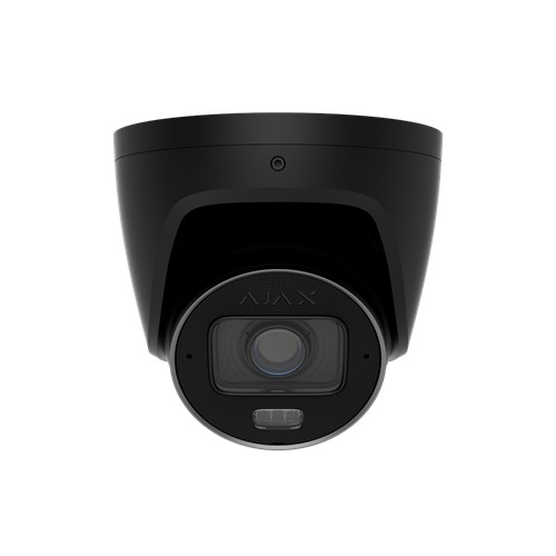 AJAX TurretCam HLVF (8 Mp) - Caméra de surveillance IP filaire avec IA, objectif motorisé varifocal 2,8-12 mm, éclairage hybride