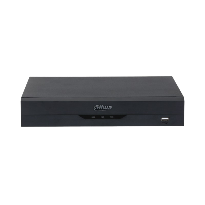 4CH Kompakt 1U 1HDD WizSense Netzwerk-Videorekorder Schwarz