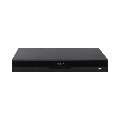 8CH 1U 8PoE 2HDDs WizSense Netzwerk-Videorekorder Schwarz