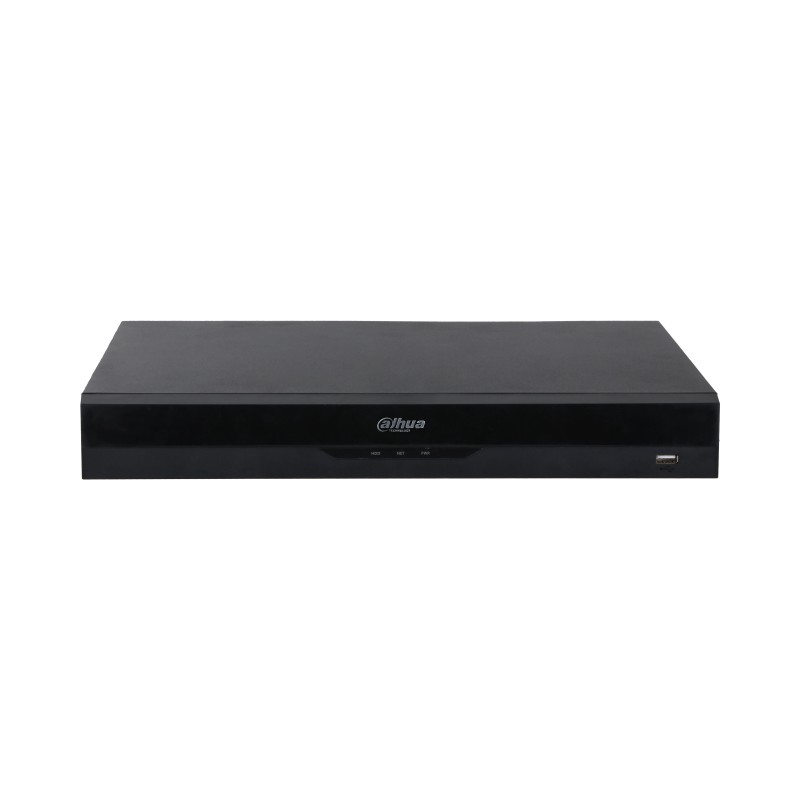 8CH 1U 8PoE 2HDDs WizSense Netzwerk-Videorekorder Schwarz