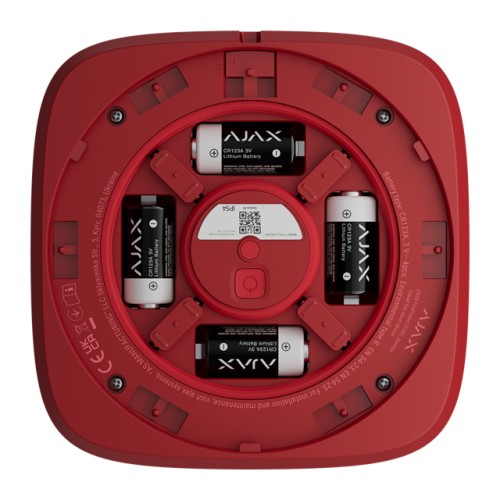 AJAX EN54 FireProtect (VAD) - émetteur de signaux optiques sans fil Rouge