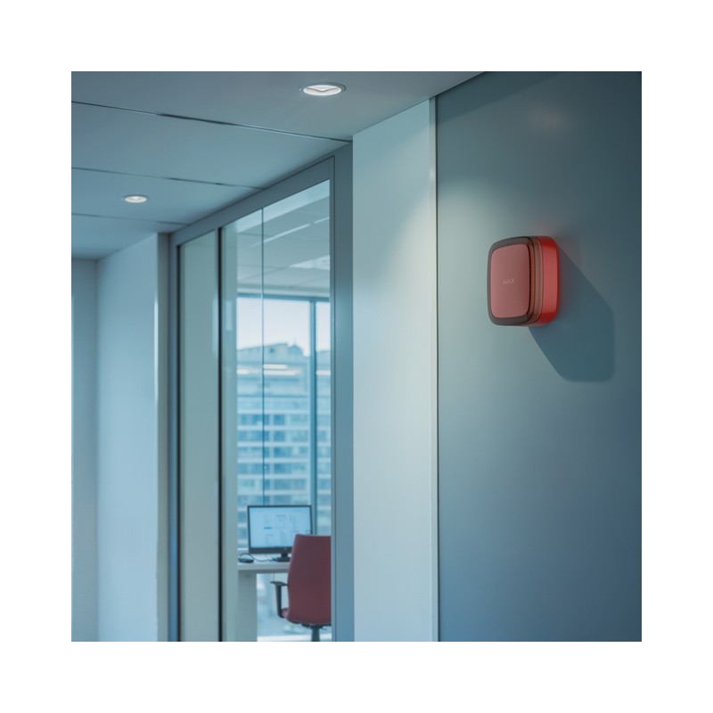 AJAX EN54 FireProtect (VAD) - émetteur de signaux optiques sans fil Rouge