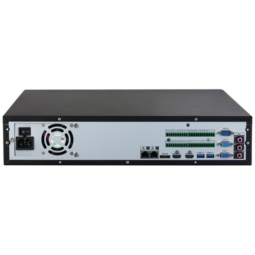 64 Kanal Netzwerk-Videorekorder mit 8 Festplatten und 2 HE Schwarz