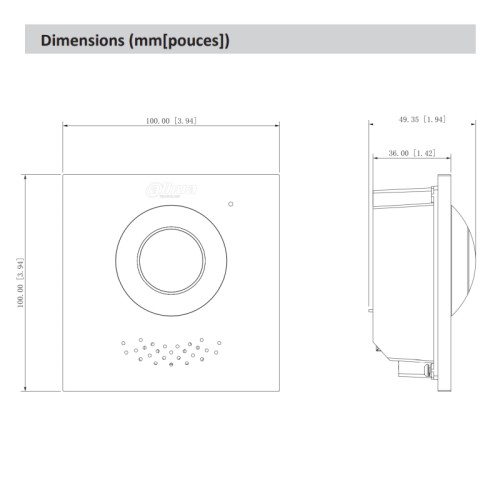 Interphone modulaire 2 MP pour appartement