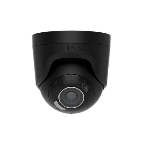 AJAX TurretCam HL (5 Mp/2,8 mm) - Kabelgebundene IP-Überwachungskamera mit KI, 110° Blickwinkel, hybrider Beleuchtung, TrueWDR, 