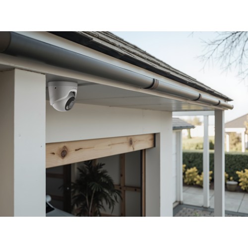 AJAX TurretCam HL (5 Mp/2.8 mm) - Kabelgebundene IP-Überwachungskamera mit KI, 110° Blickwinkel, hybrider Beleuchtung, TrueWDR, 