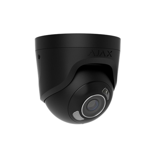 AJAX TurretCam HL (8 Mp/2.8 mm) - Kabelgebundene IP-Überwachungskamera mit KI, 110° Blickwinkel, hybrider Beleuchtung, TrueWDR, 