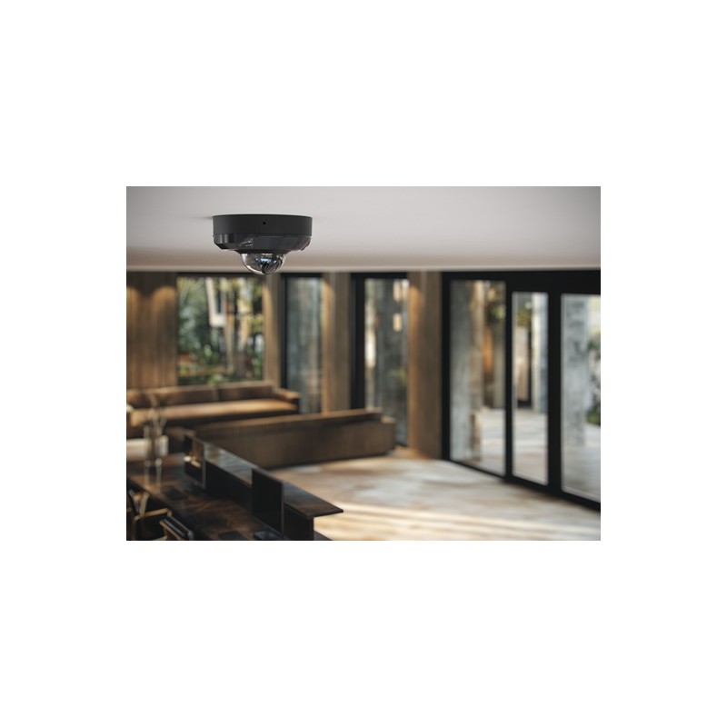AJAX DomeCam Mini HL (8 Mp/2,8 mm) - Caméra de surveillance IP filaire avec IA, angle de vision de 110°, éclairage hybride, True
