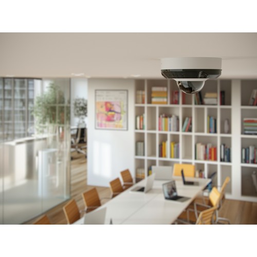 AJAX DomeCam Mini HL (8 Mp/2,8 mm) - Caméra de surveillance IP filaire avec IA, angle de vision de 110°, éclairage hybride, True
