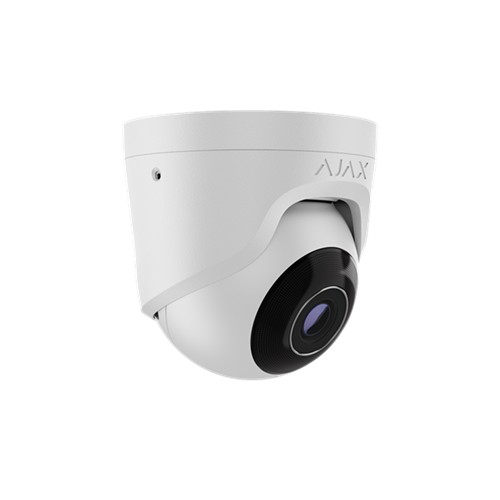 AJAX TurretCam (8 Mp/4 mm) - Verkabelte IP-Sicherheitskamera Weiss