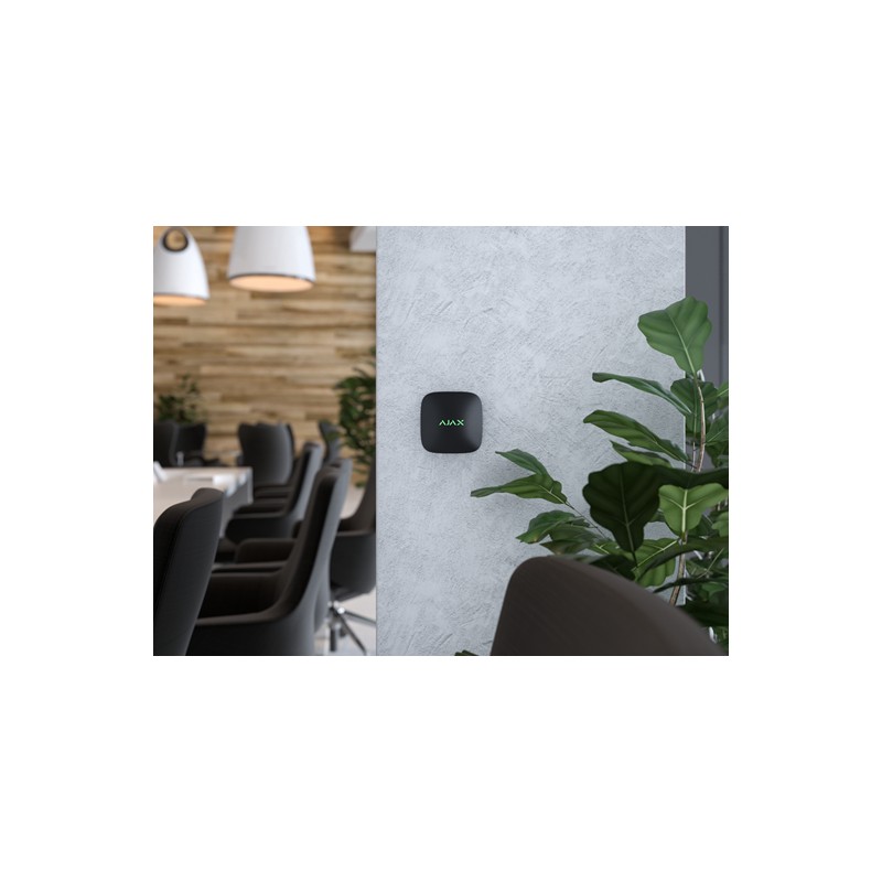 AJAX LifeQuality Lite Jeweller - Capteur sans fil de température et d'humidité Noir