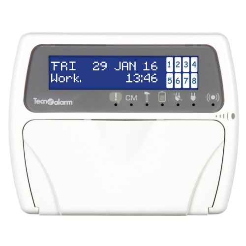 Panneau de commande avec écran LCD graphique rétroéclairé et lecteur RFID intégré