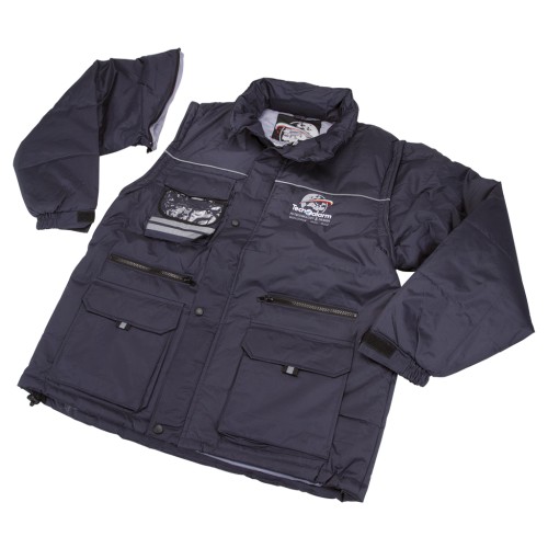 Winterjacke mit Tecnoalarm Logo - Blau