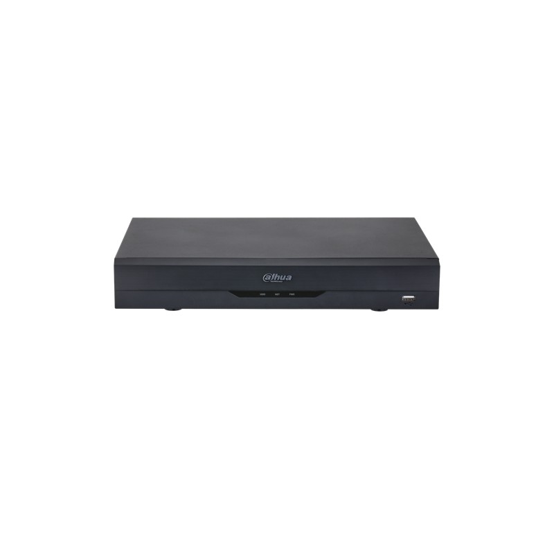 4CH Penta-brid 5MP Value/1080P Mini 1U 1SSD 1TB WizSense Digitaler Videorekorder Schwarz