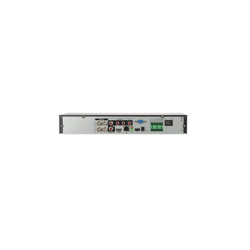 4CH Penta-brid 5MP Value/1080P Mini 1U 1SSD 1TB WizSense Digitaler Videorekorder Schwarz