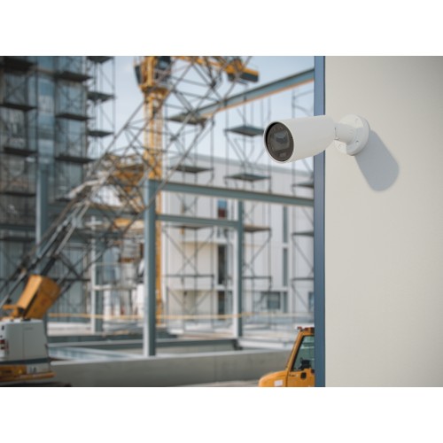 AJAX BulletCam HLVF (5 Mp) - Caméra de surveillance IP filaire avec IA, objectif motorisé varifocal 2,8-12 mm, éclairage hybride