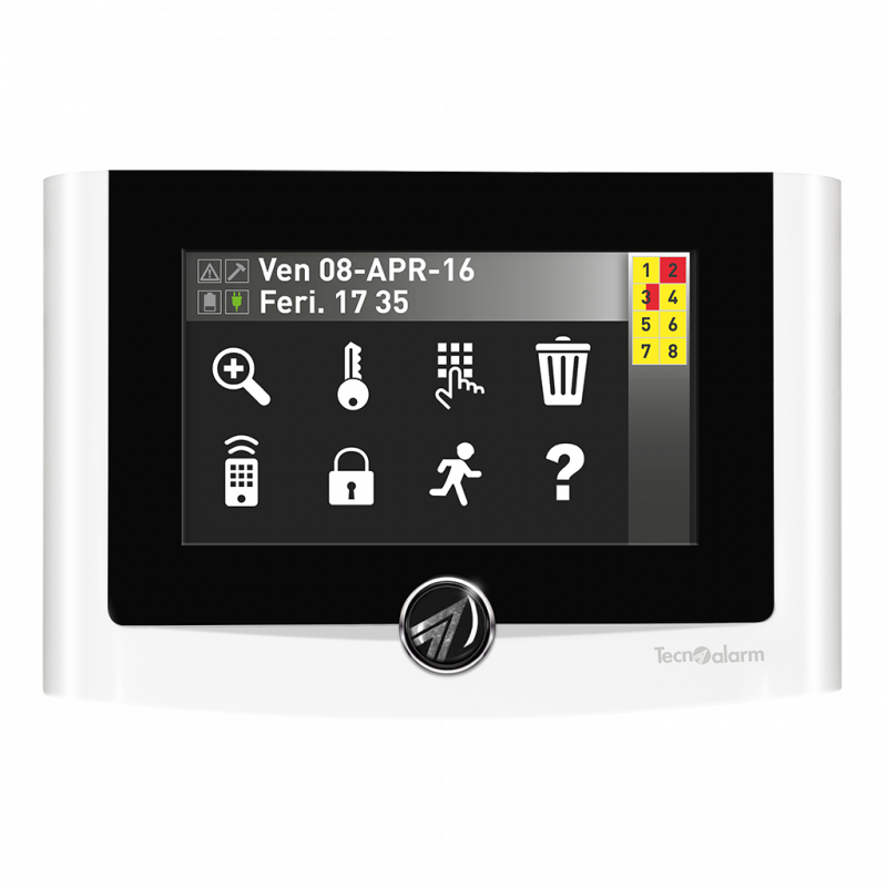 Panneau de commande tactile avec lecteur RFID intégré et interface utilisateur multifonctionnelle - Blanc Panneau de commande tactile avec lecteur RFID intégré et interface utilisateur multifonctionnelle - Blanc