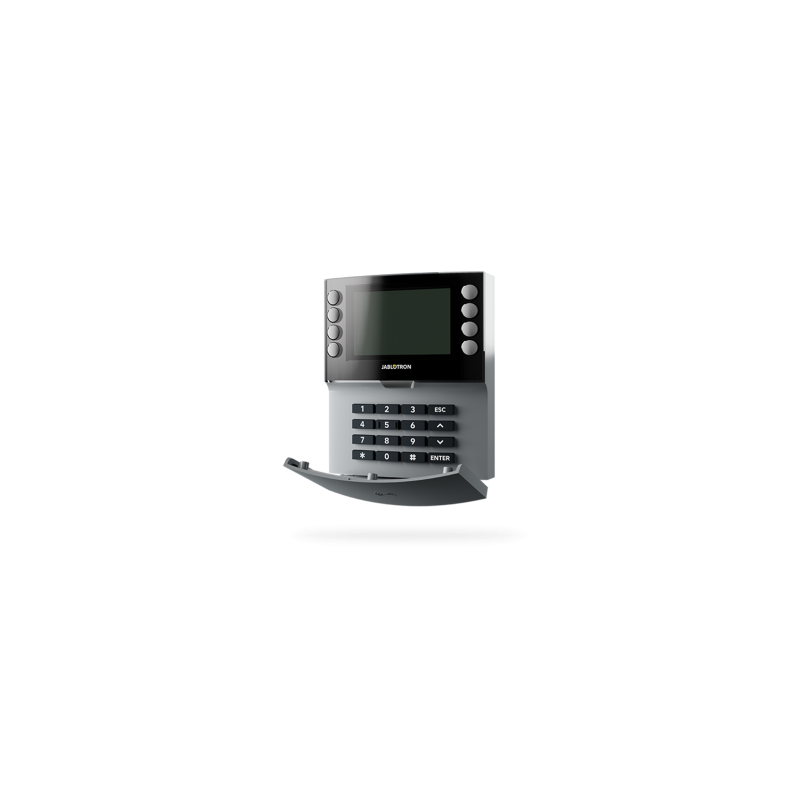 Funk-Vier-Segment-Bedienteil mit Display und RFID Lesegerät - Grau Funk-Vier-Segment-Bedienteil mit Display und RFID Lesegerät - Grau