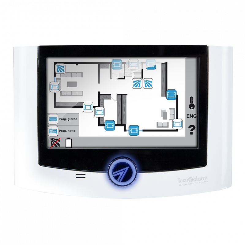 Panneau de commande tactile avec un plug-in logiciel - pour la gestion et la personnalisation des plans d'étage Panneau de commande tactile avec un plug-in logiciel - pour la gestion et la personnalisation des plans d'étage
