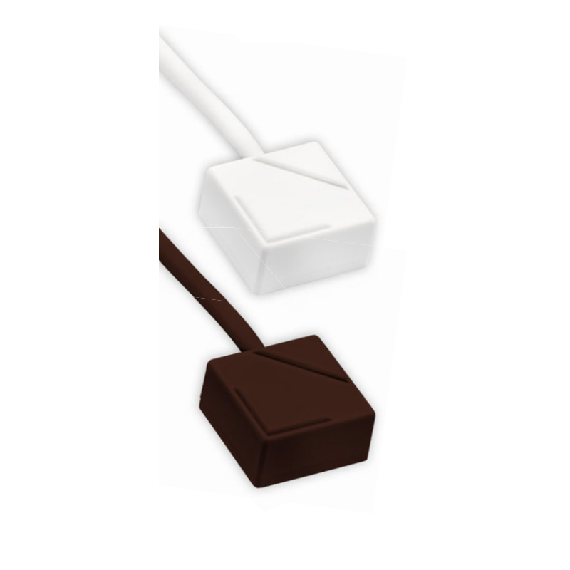 Détecteur de chocs électronique - pour cadre de fenêtre et de porte - Marron