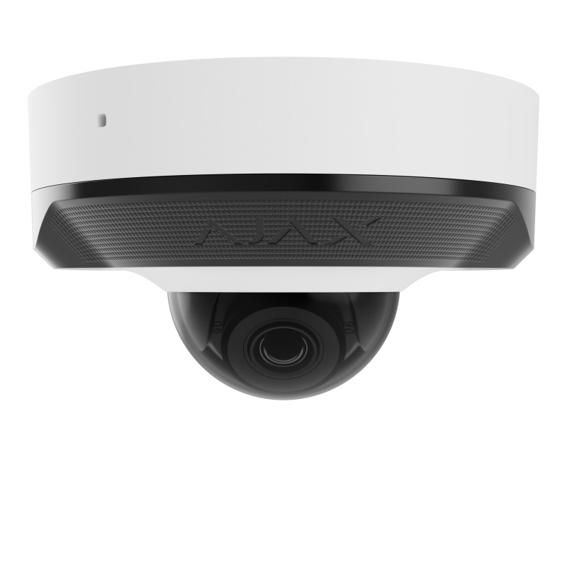 AJAX DomeCam Mini (8 Mp/4 mm) - Caméra IP filaire Blanc