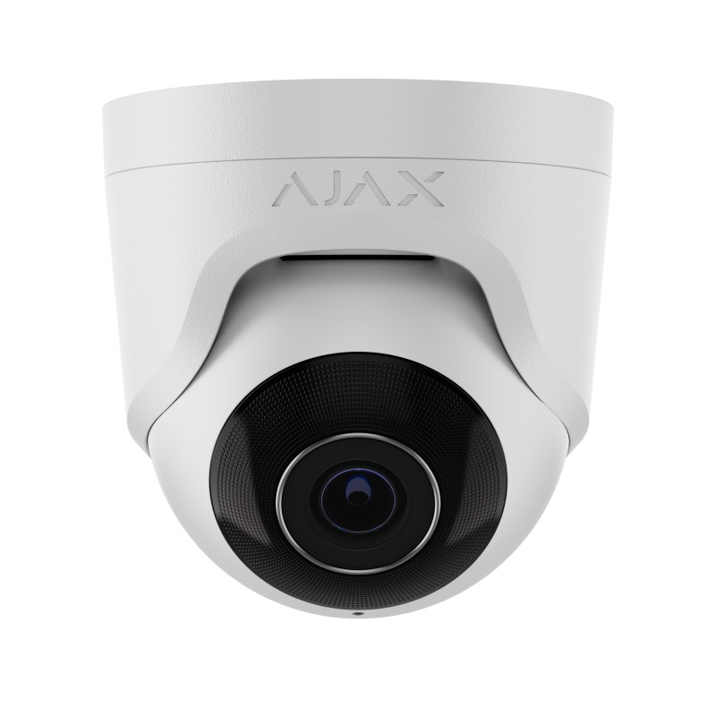 AJAX TurretCam (8 Mp/4 mm) - Caméra de sécurité IP câblée Blanc