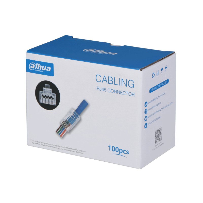 UTP CAT6 15U" Pass Through RJ45 Stecker UTP CAT6 15U" Pass Through RJ45 Stecker