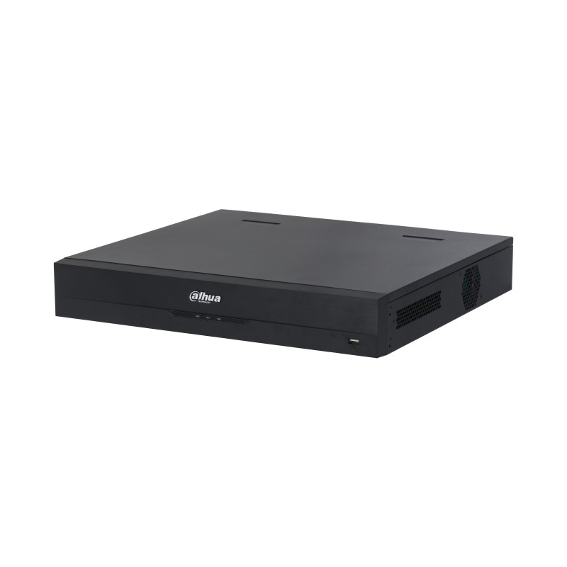 32 Kanäle 1.5U 16PoE 4HDDs WizSense Netzwerk-Videorekorder Schwarz