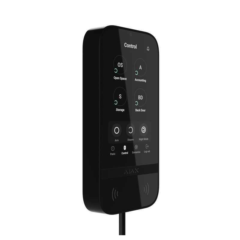 AJAX Superior KeyPad TouchScreen Fibra Clavier - Noir