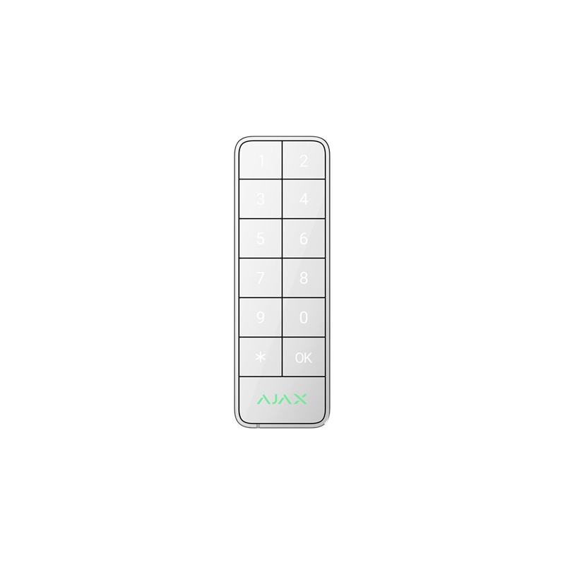 AJAX Superior KeyPad Outdoor Fibra - Tastatur Weiss AJAX Superior KeyPad Outdoor Fibra - Tastatur Weiss