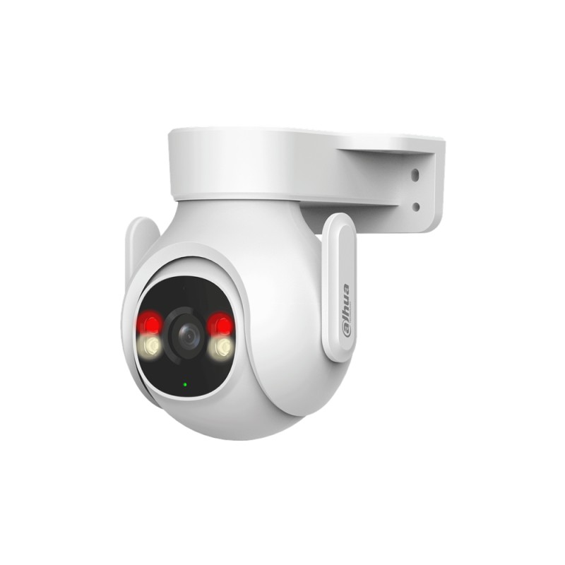 Caméra réseau de dissuasion active couleur 5MP et Wi-Fi - pour l'extérieur avec point focal fixe pour le panoramique et l'inclin Caméra réseau de dissuasion active couleur 5MP et Wi-Fi - pour l'extérieur avec point focal fixe pour le panoramique et l'inclin